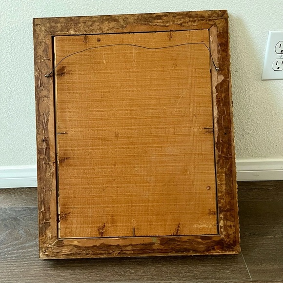 Vintage Gold Framed Child and Dog Art Print 16/20 Inch - Picture 4 of 10